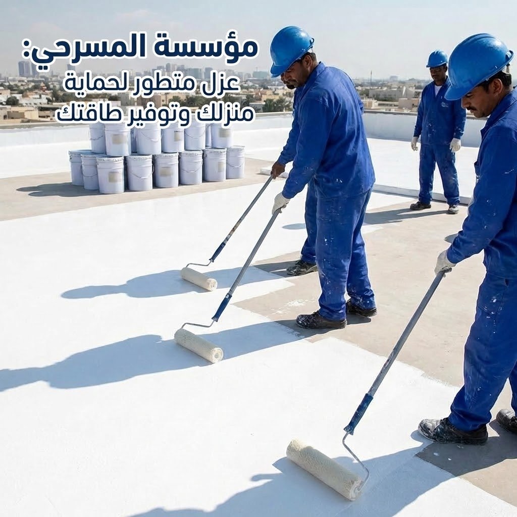 عزل مائي وحراري للأسطح مقارنة فوائد عزل الفوم للاسطح بالرياض قبل وبعد